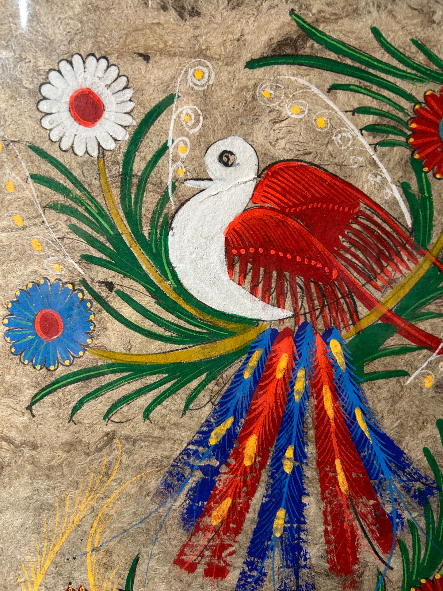 Mexican Folk Art Hand Painted Artwork