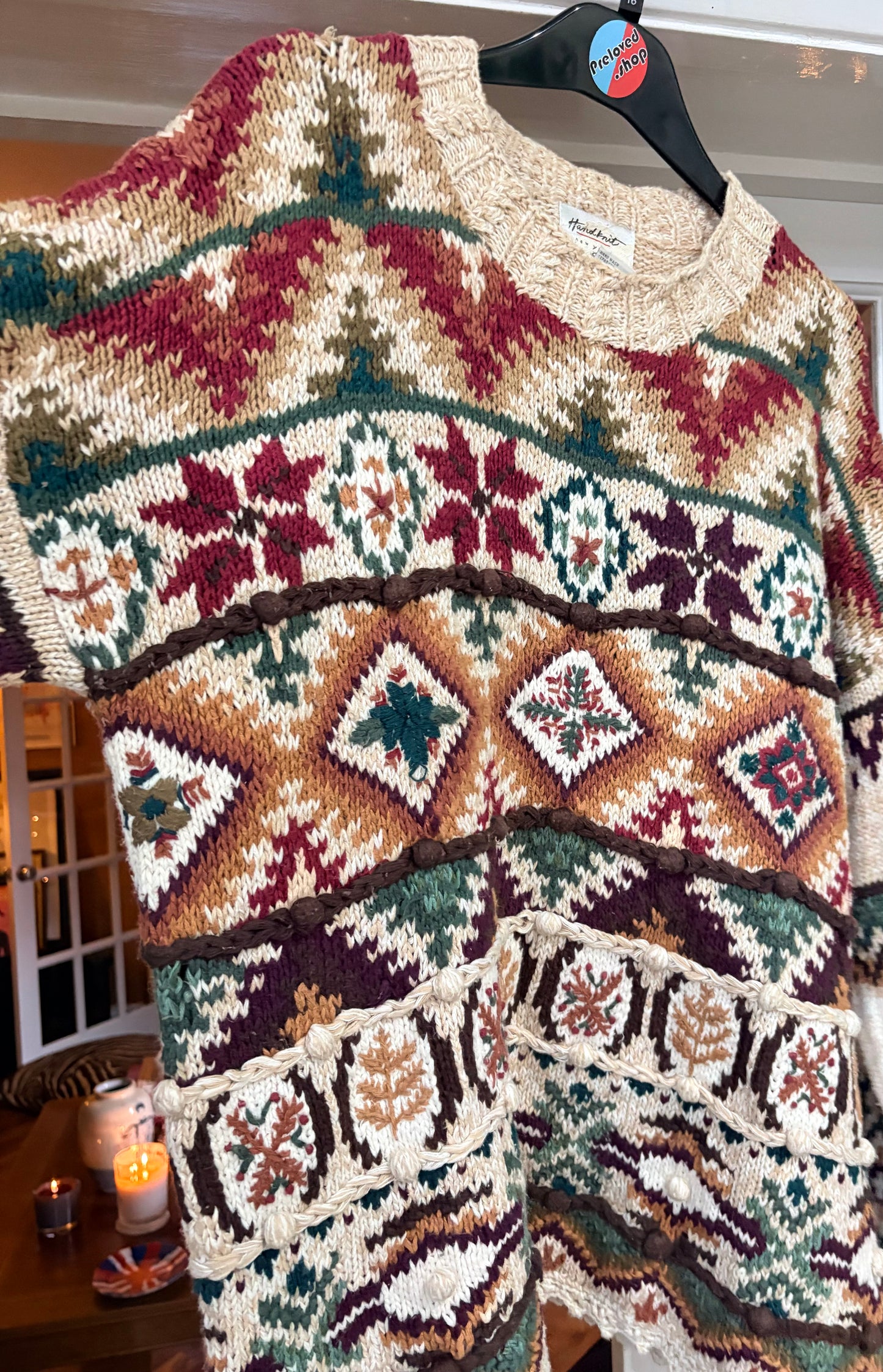 Vintage 90’s Autumnal Jumper size L