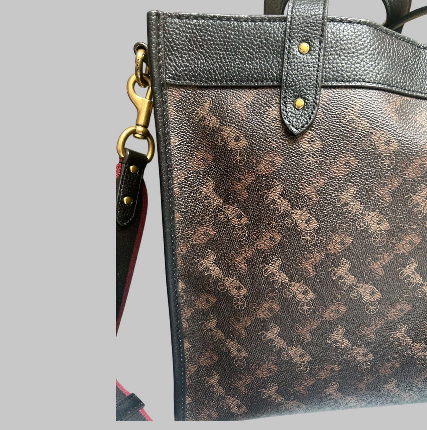 COACH Horse and Cart Print Bag.