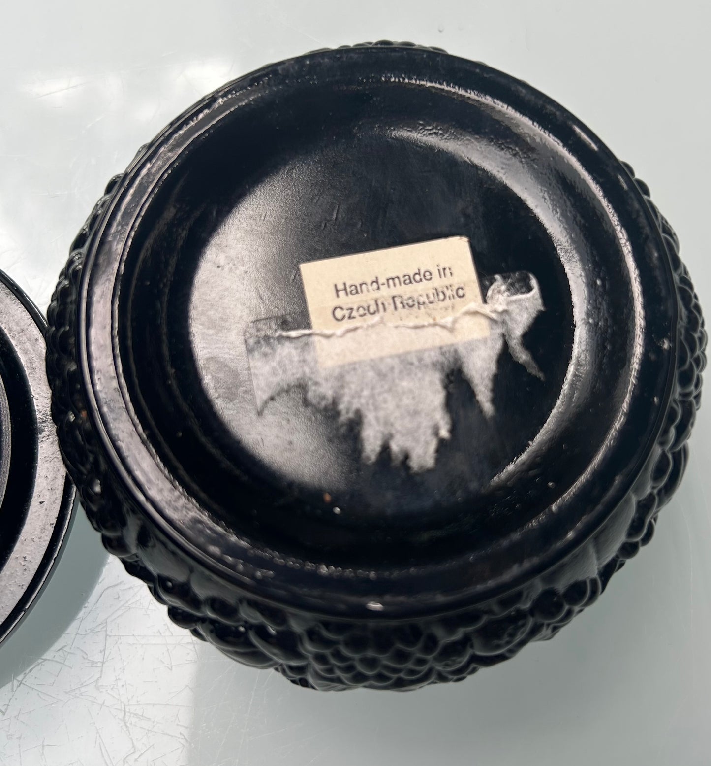 Hand Made Jet Trinket Box