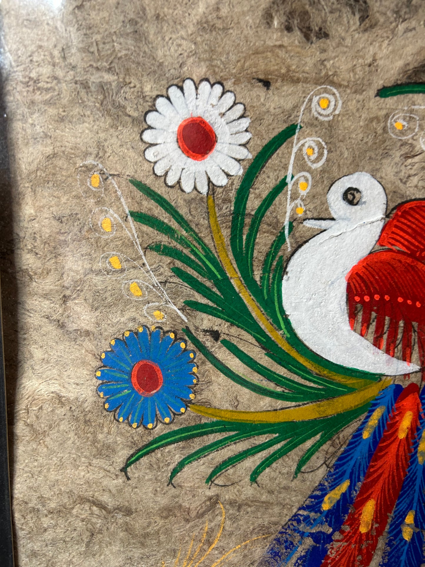 Mexican Folk Art Hand Painted Artwork