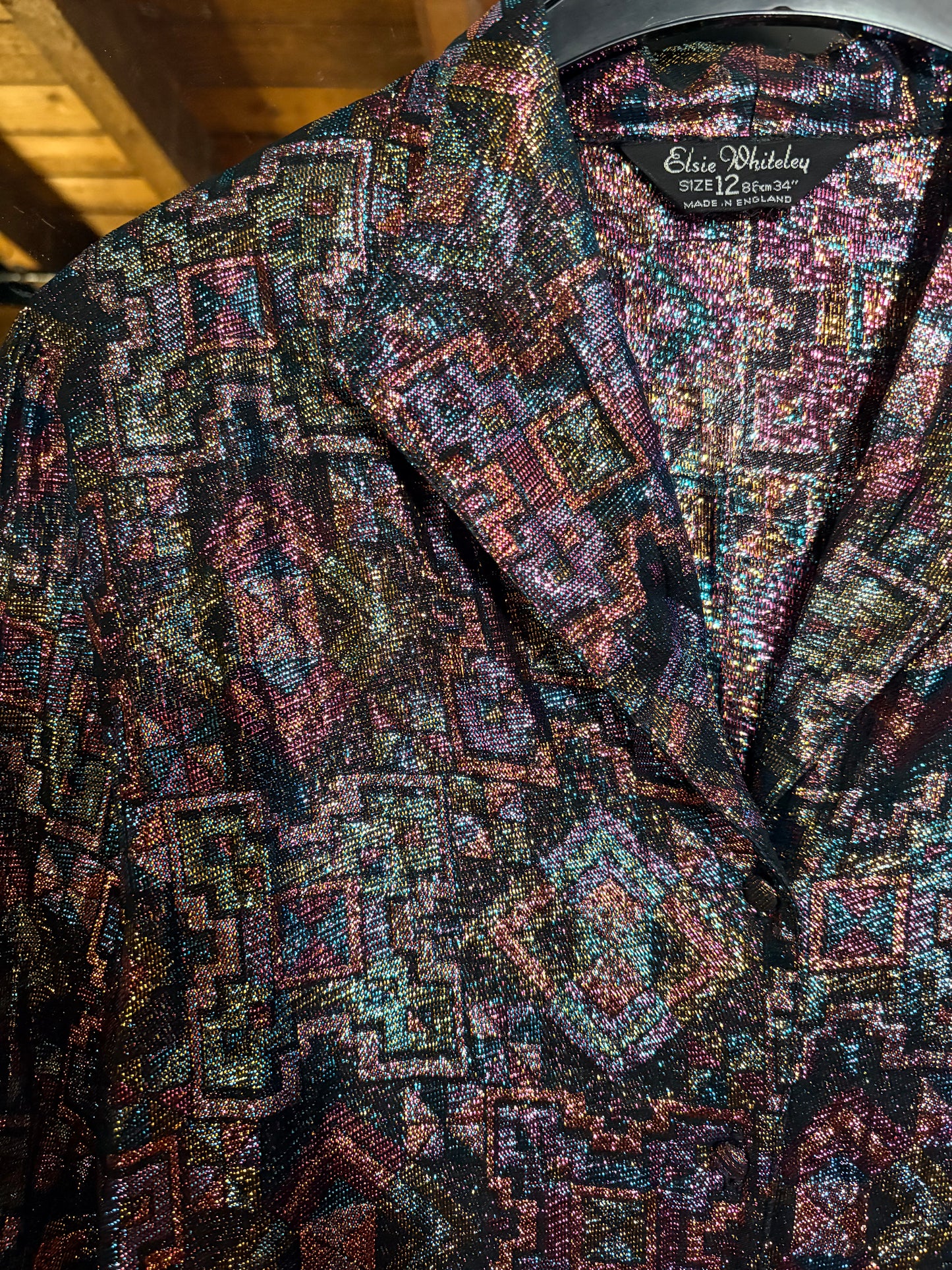 Vintage 80’s Classic Metallic Top - up to size 14 fit
