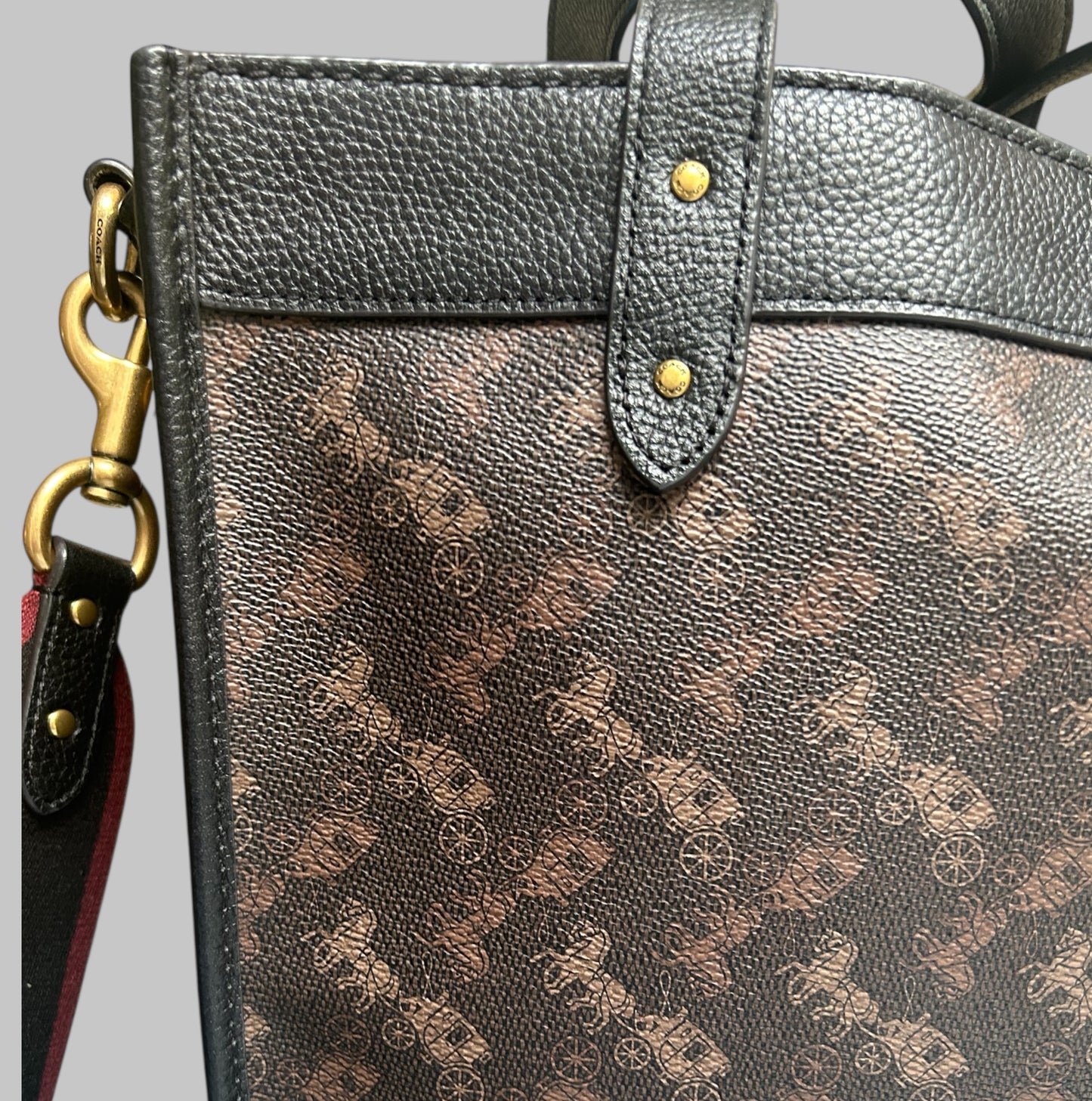 COACH Horse and Cart Print Bag.
