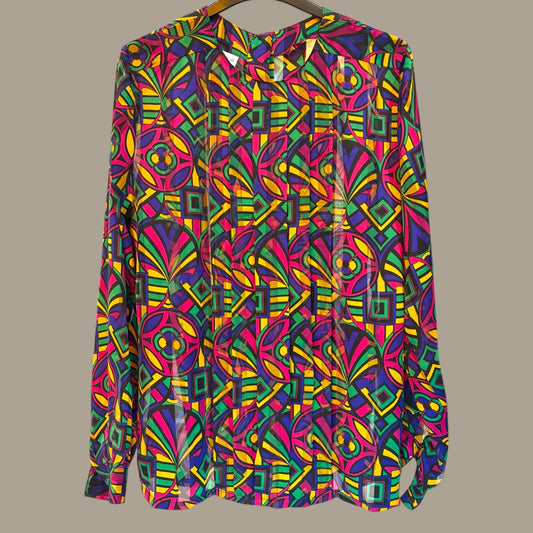Amazing 1980’s Long Sleeve Top - size M/L (up to 16 fit)