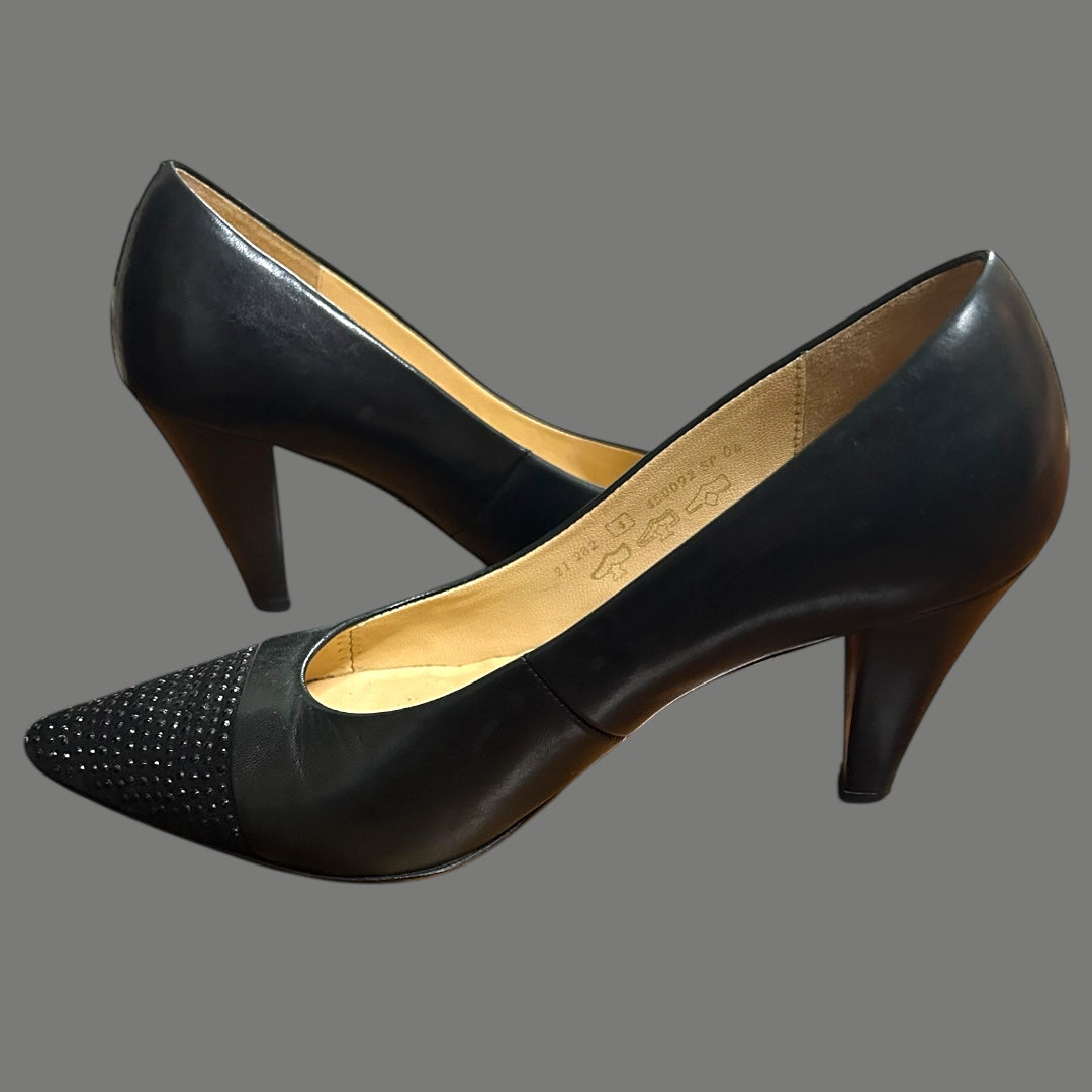 Gabor Black Court Shoes size 4 (37)