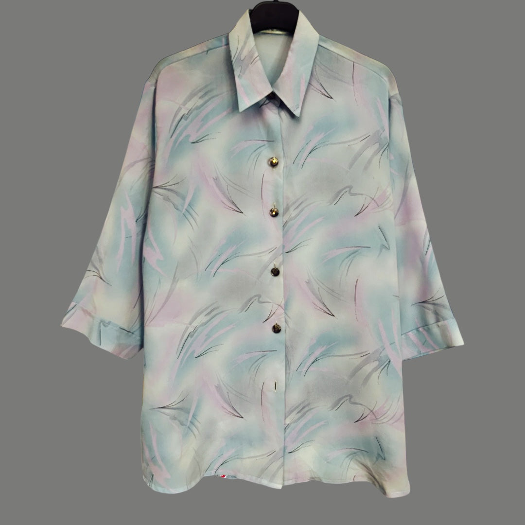 Vinatge Blue Vintage Shirt - up to 18 fit