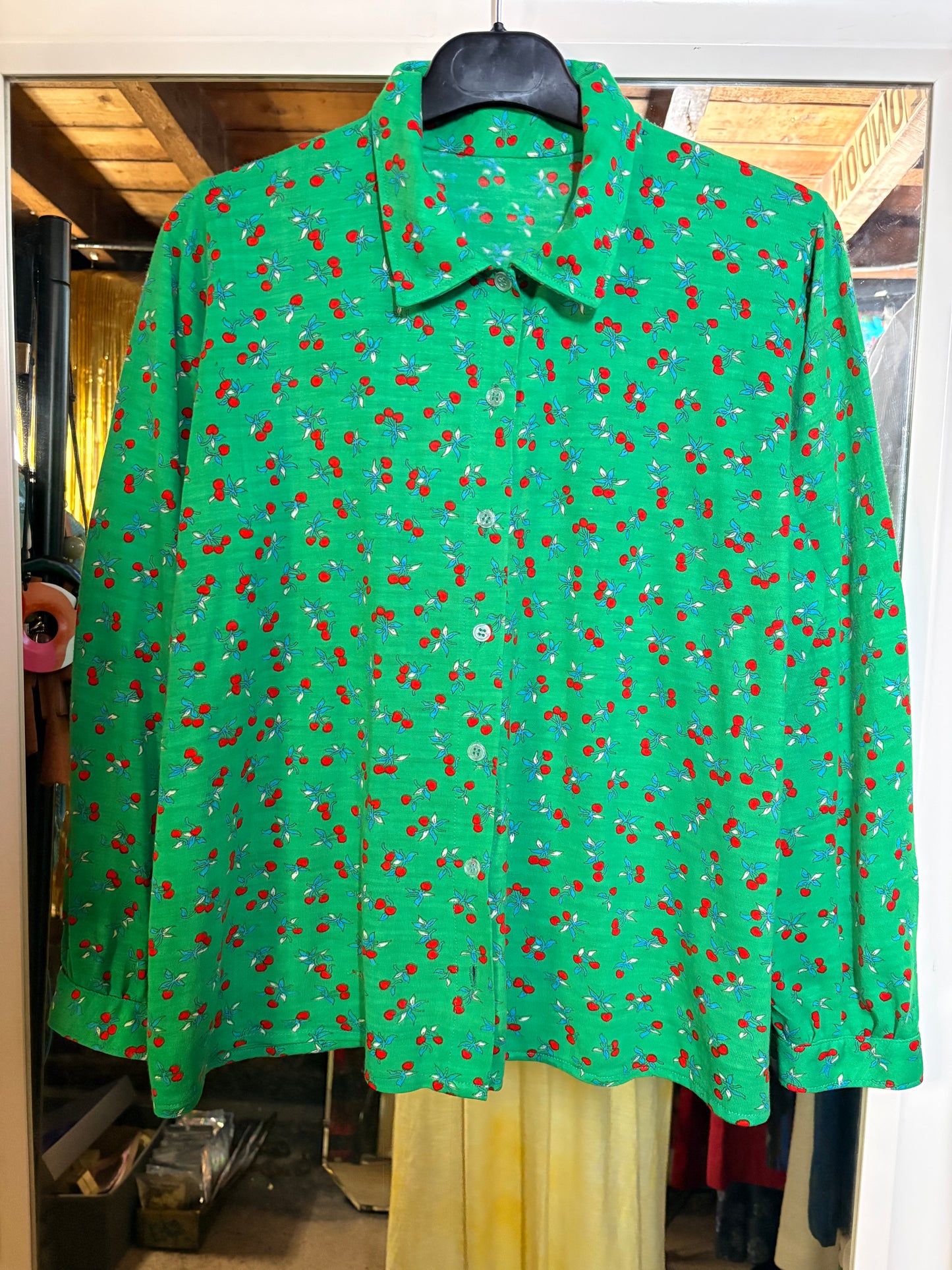 Vintage 1970’s Cherry Shirt M/L