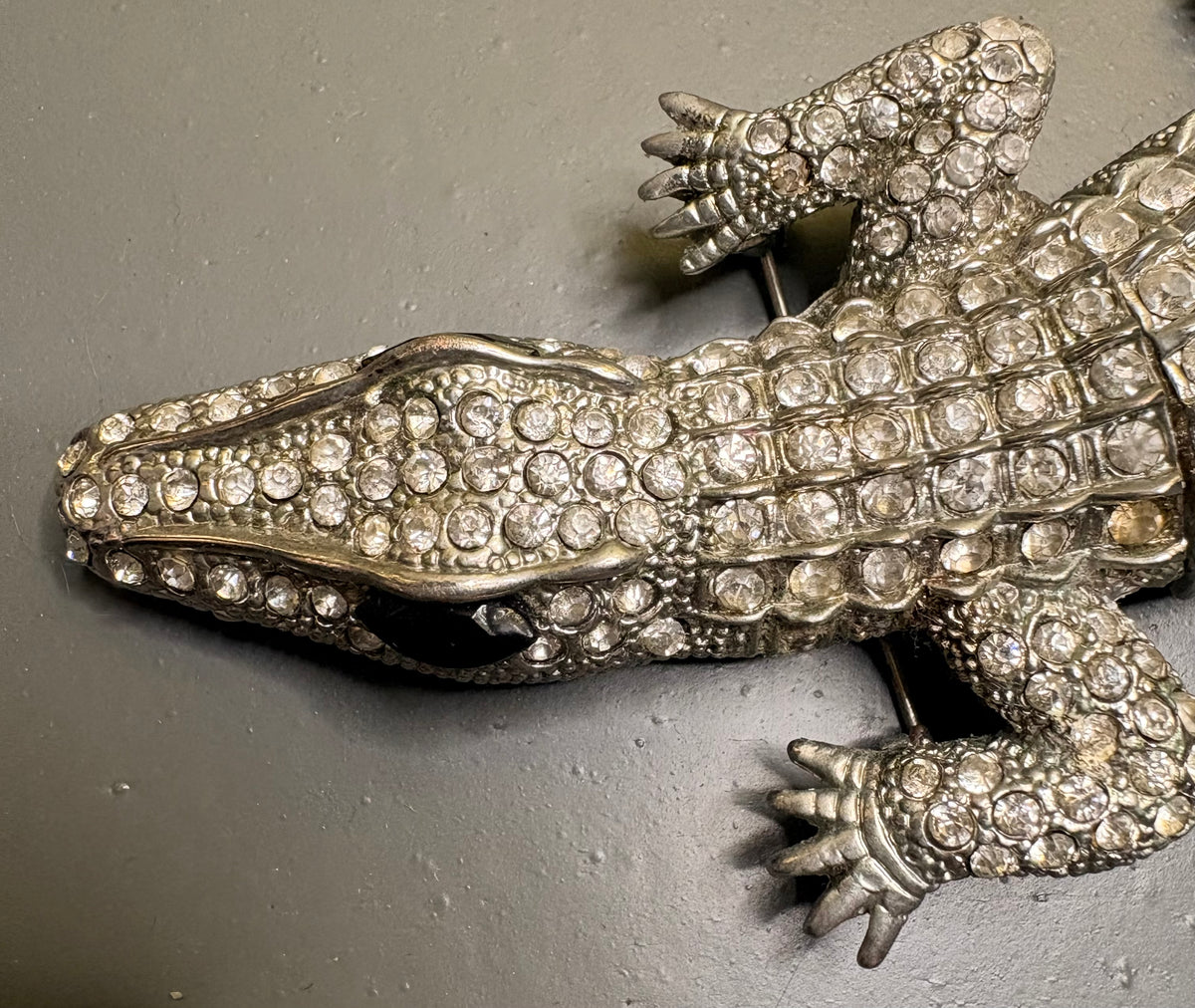 EPIC 90’s Large Crocodile Brooch