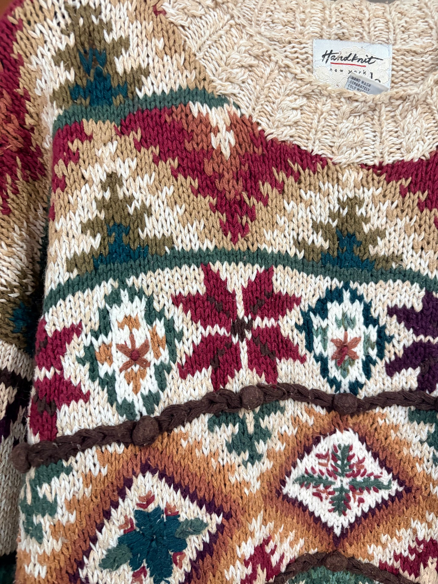 Vintage 90’s Autumnal Jumper size L