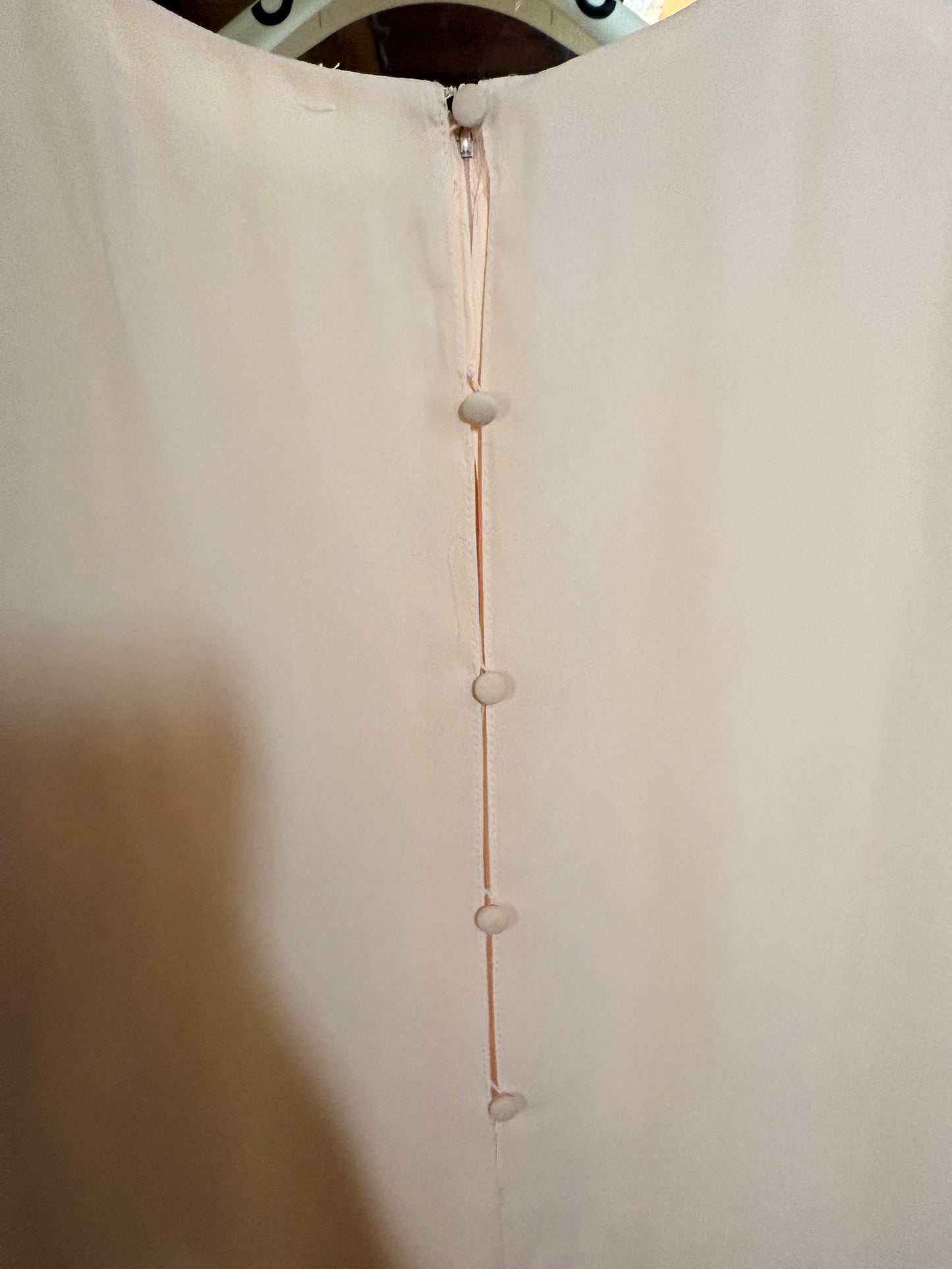 Vintage 80’s does 20’s delicate diamanté and embroidered dress - size M (up to 14 fit)