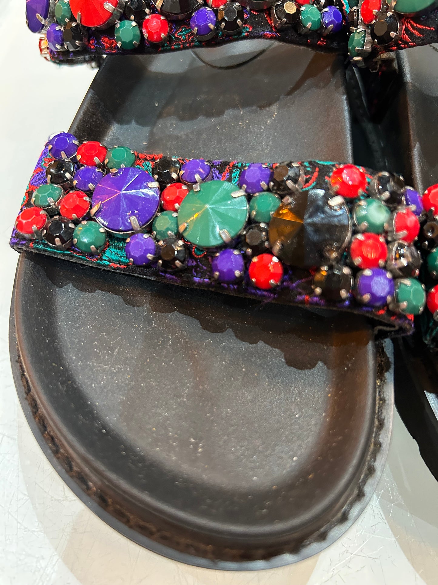 Steve Madden Jewell Slides - size 4 1/2
