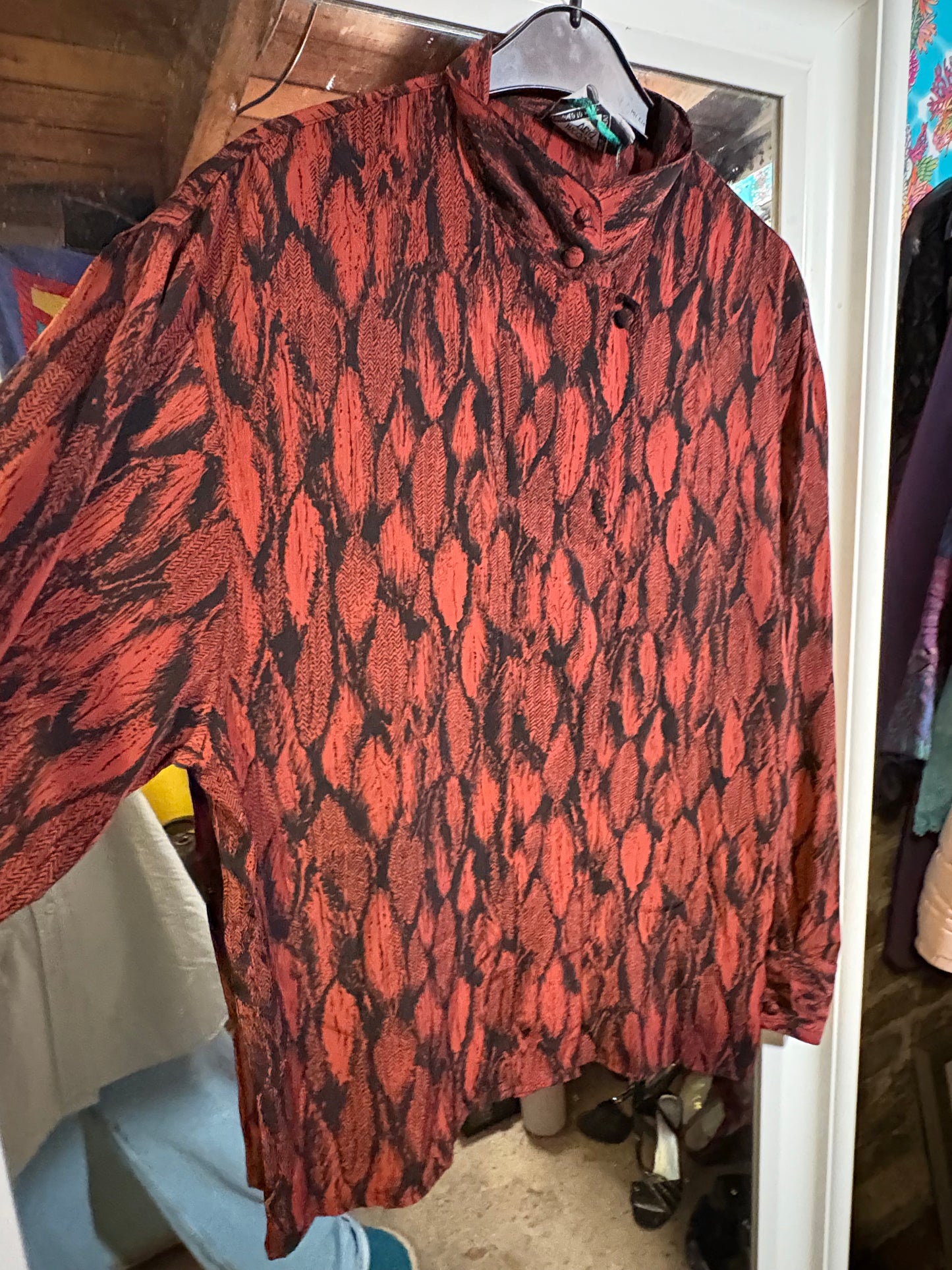 Jacques Vert Rusty Colour Shirt - size up to 16 fit