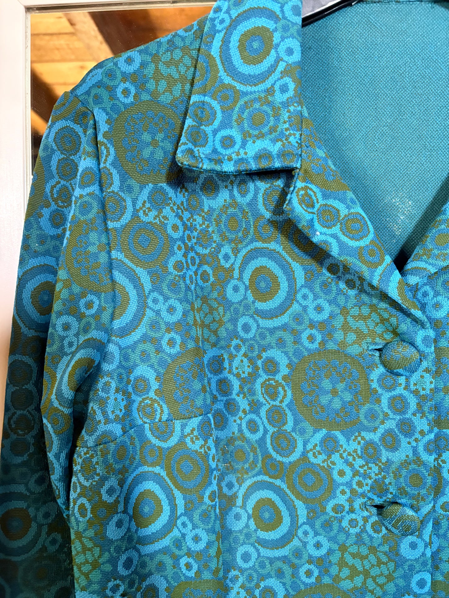 1940’s Austrian Wool Flower Pattern Dress size 10-12