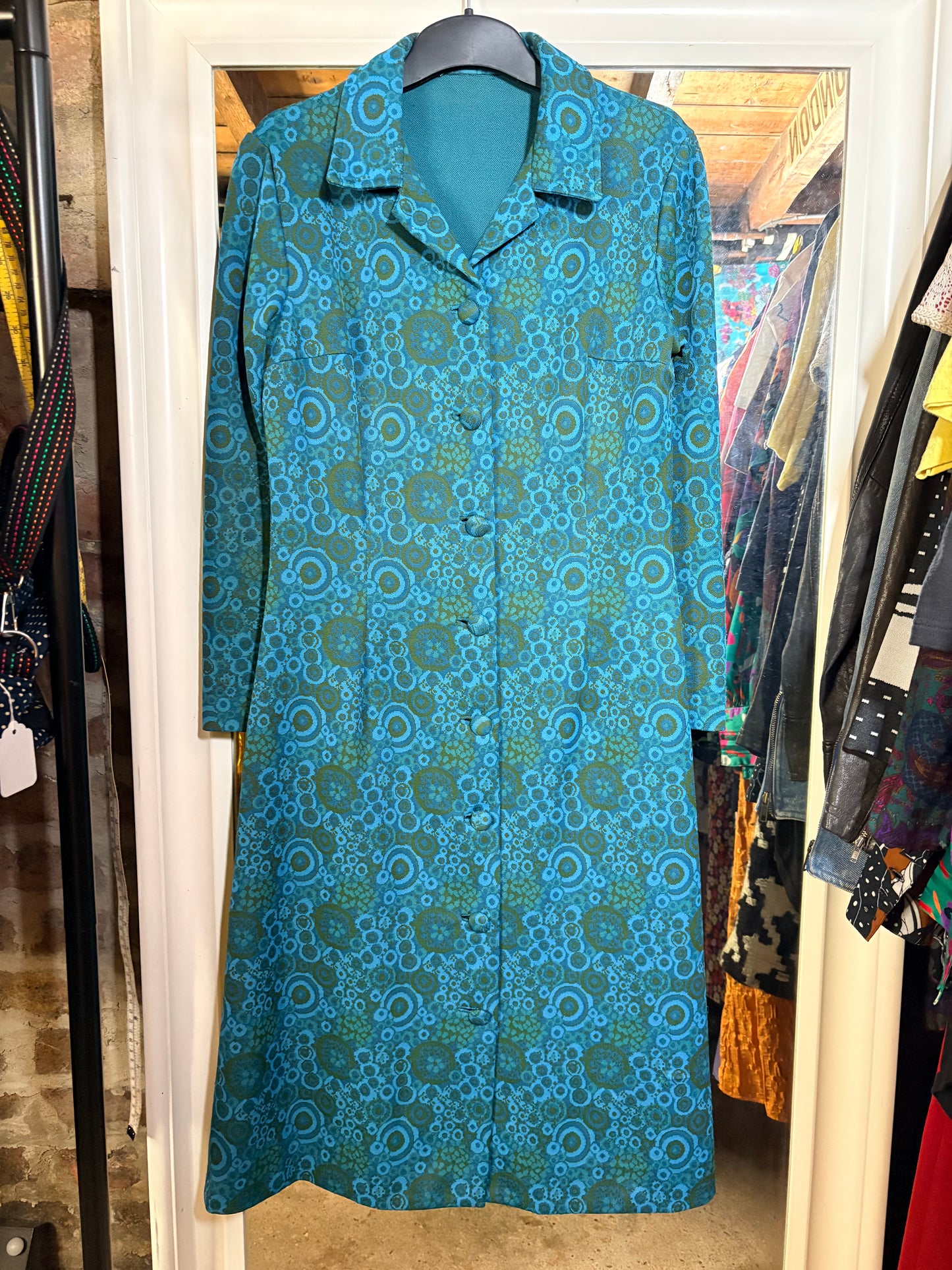 1940’s Austrian Wool Flower Pattern Dress size 10-12