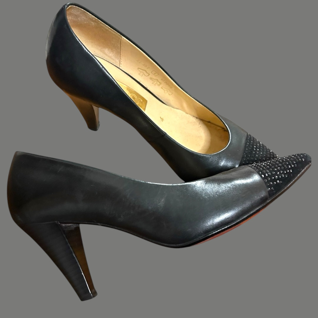 Gabor Black Court Shoes size 4 (37)