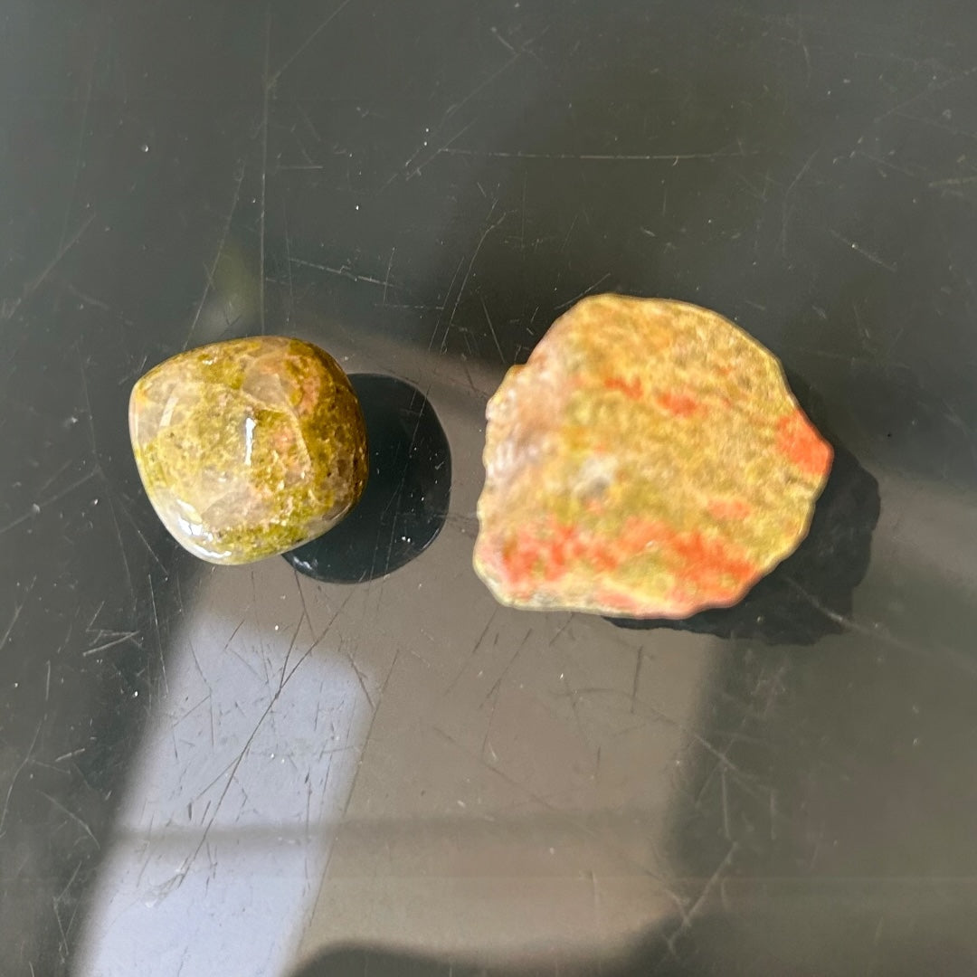 UNAKITE Semi Precious Stones - healing properties.