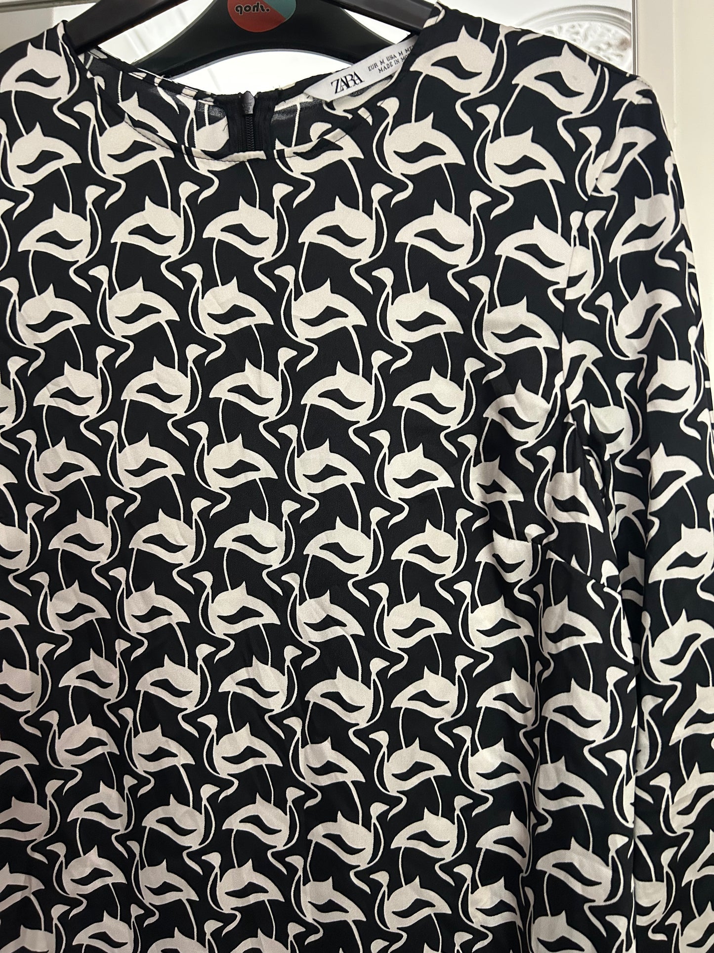 Zara Bird Print dress - size medium (10-14 fit)