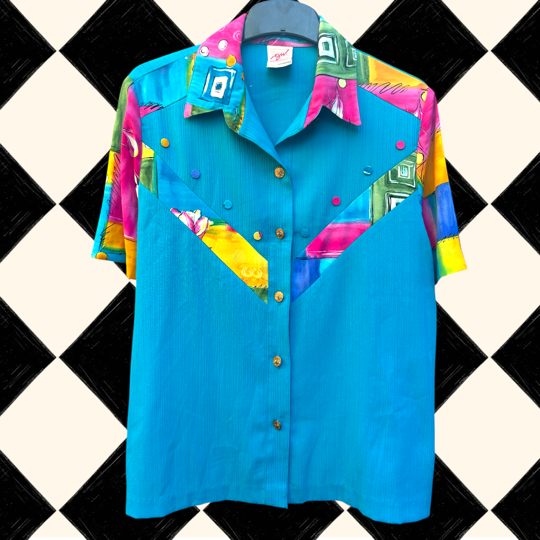 Vintage 80’s Cotton Top - up to size 16 fit