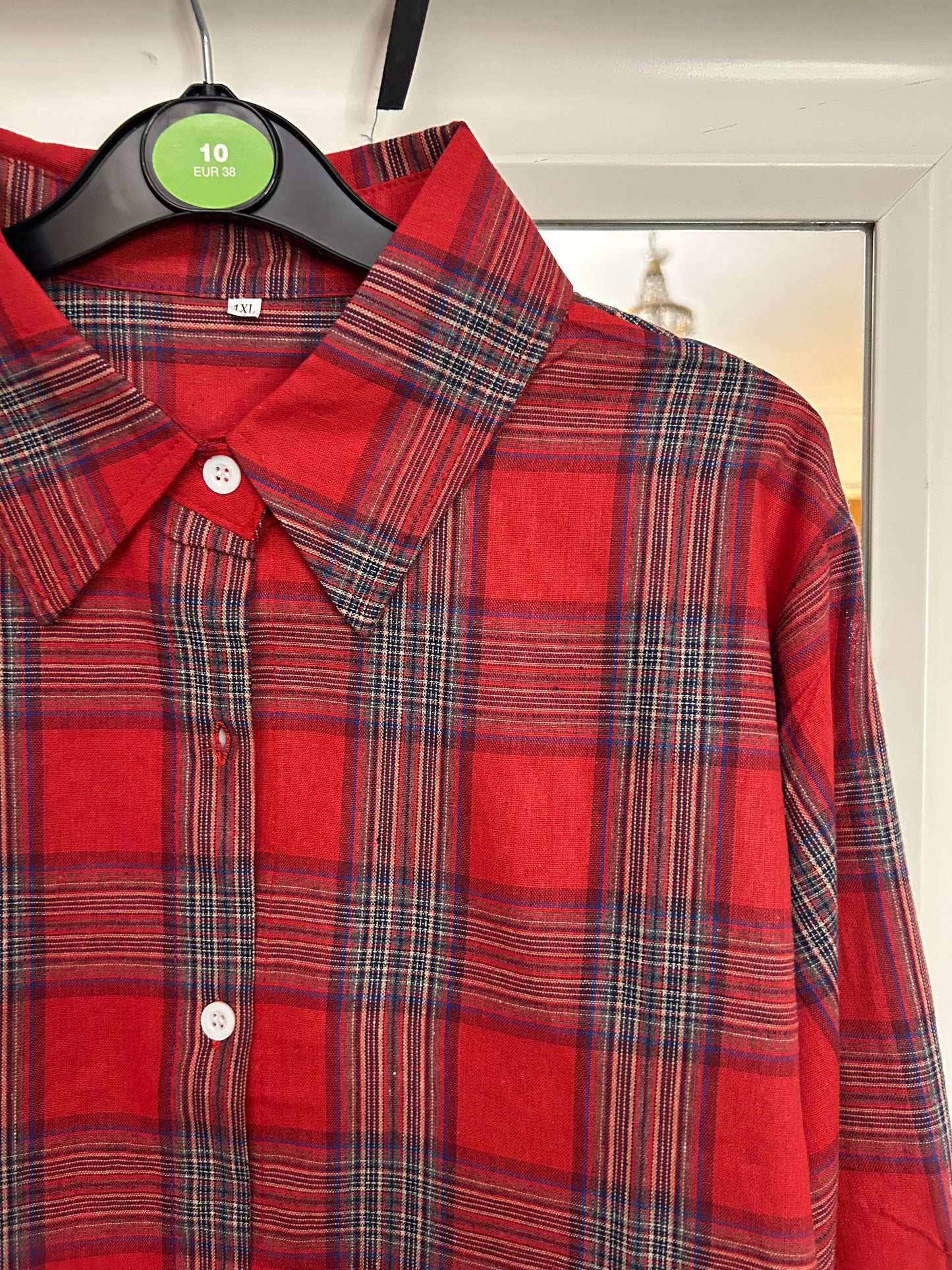 Vintage Oversized Check Shirt - up to 18 fit