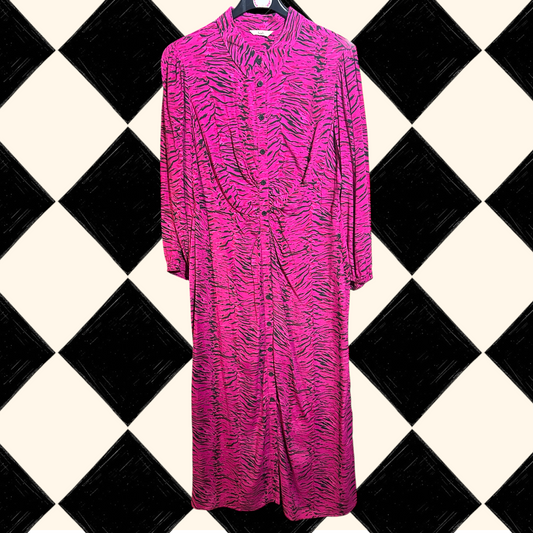 Hush Pink Animal Print Dress - size 10