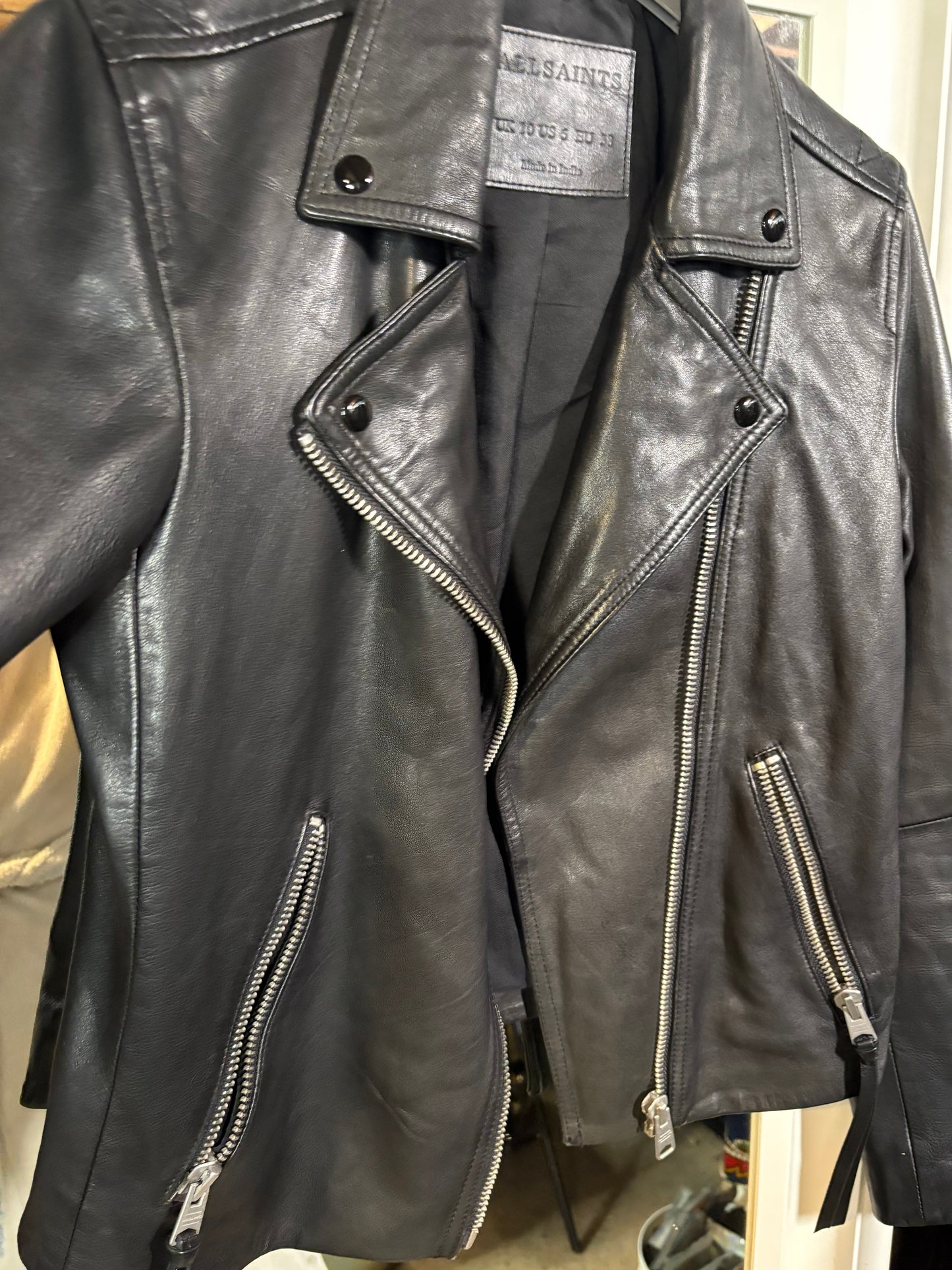 All Saints Classic Biker Jacket (RRP £250)