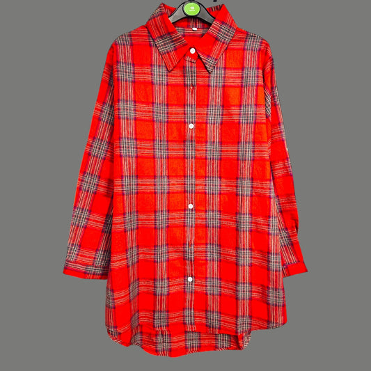 Vintage Oversized Check Shirt - up to 18 fit