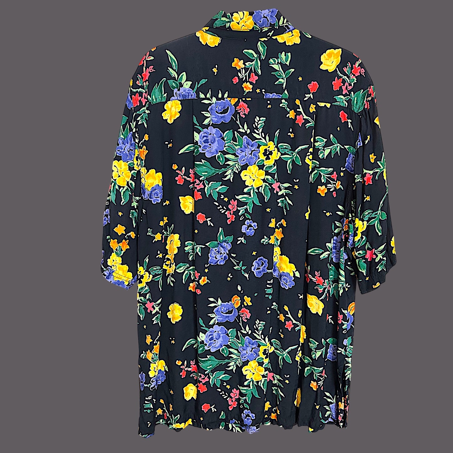 Vintage 80’s floral shirt - up to 16 fit