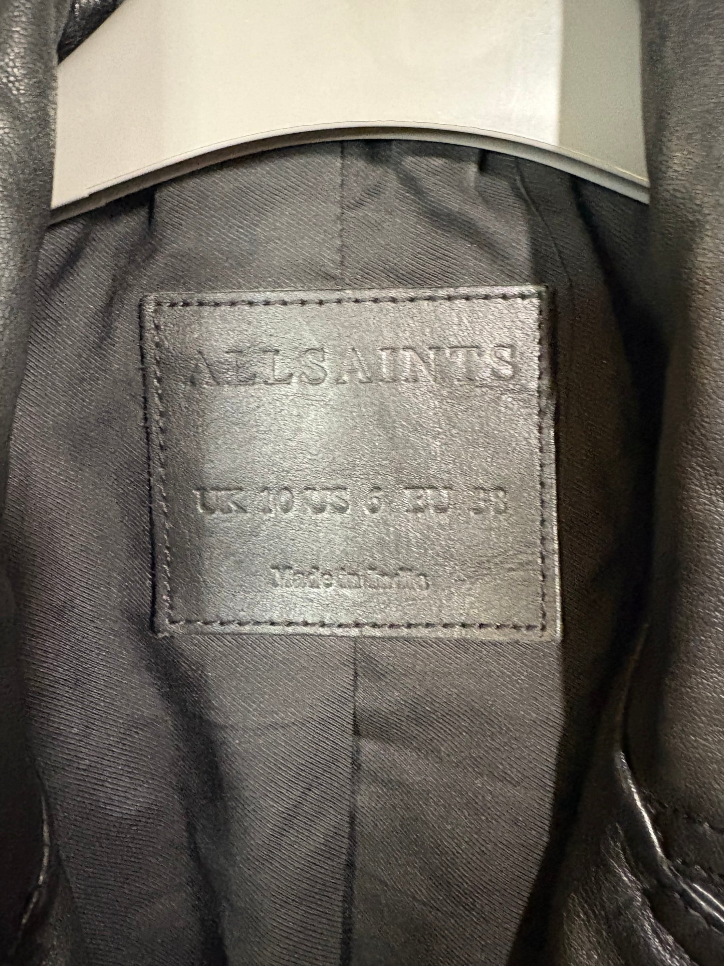 All Saints Classic Biker Jacket (RRP £250)