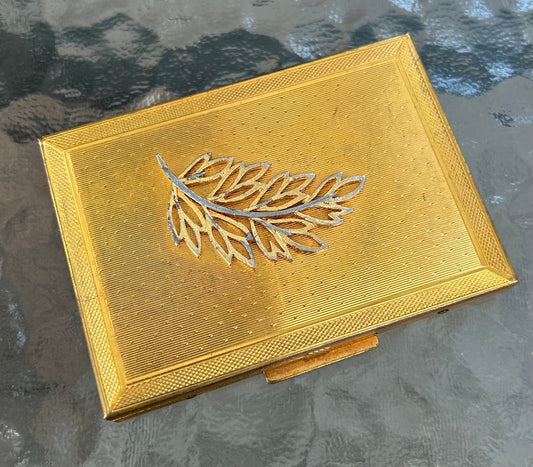 Vintage Gold Tone case, perfect for business cards
