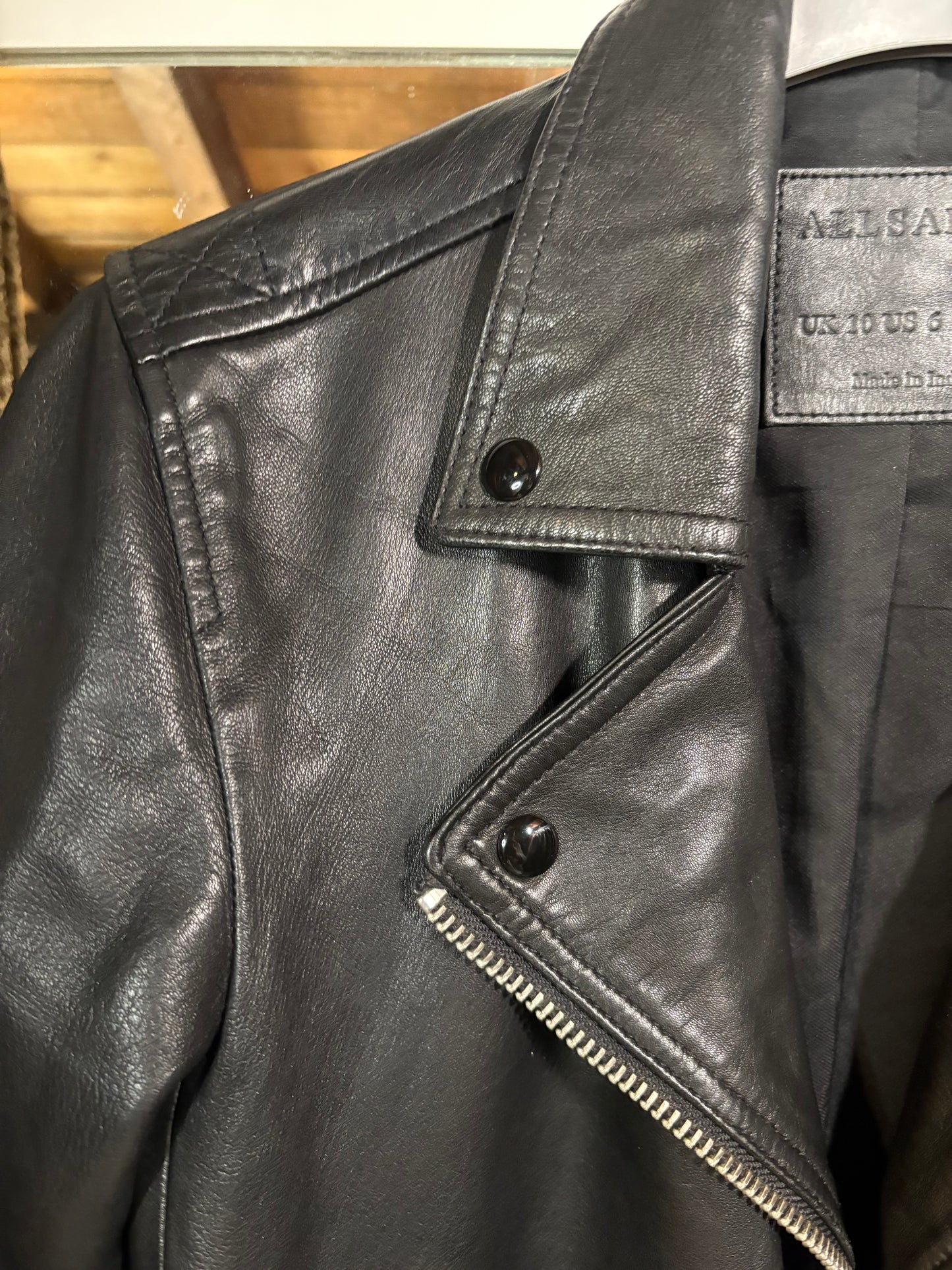 All Saints Classic Biker Jacket (RRP £250)