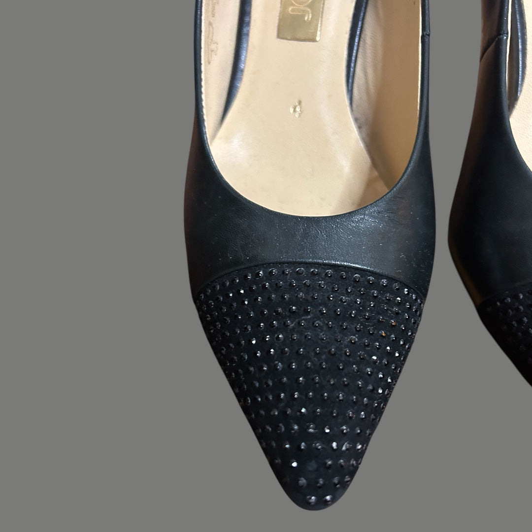 Gabor Black Court Shoes size 4 (37)