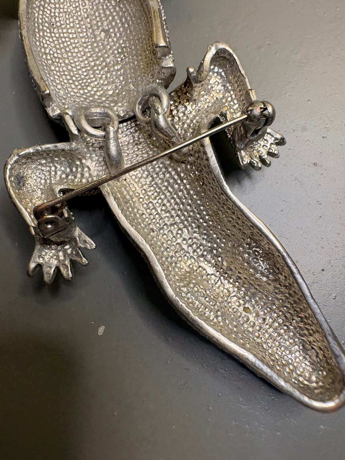 EPIC 90’s Large Crocodile Brooch
