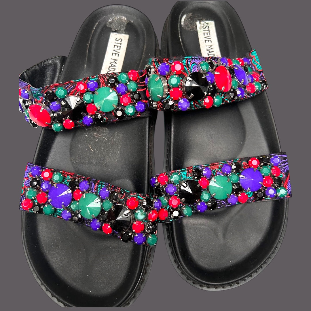 Steve Madden Jewell Slides - size 4 1/2