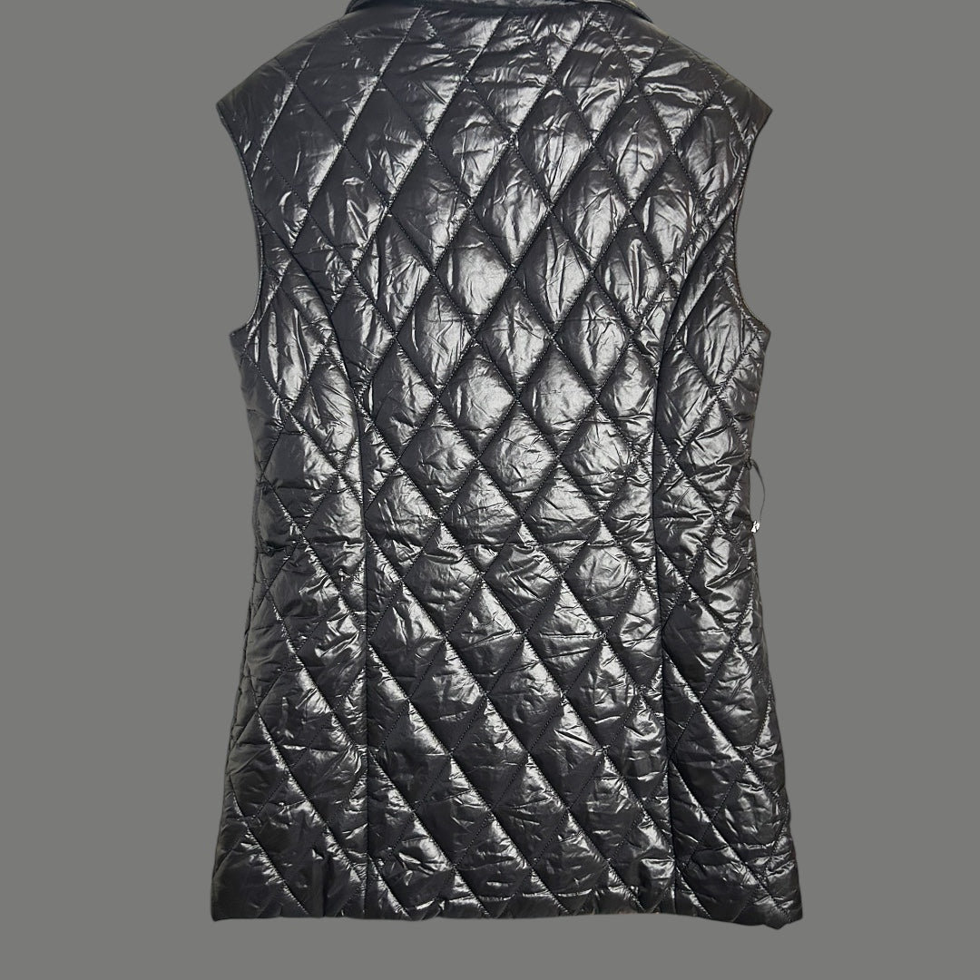 Quilted Longer Length Gilet style jacket - size 10