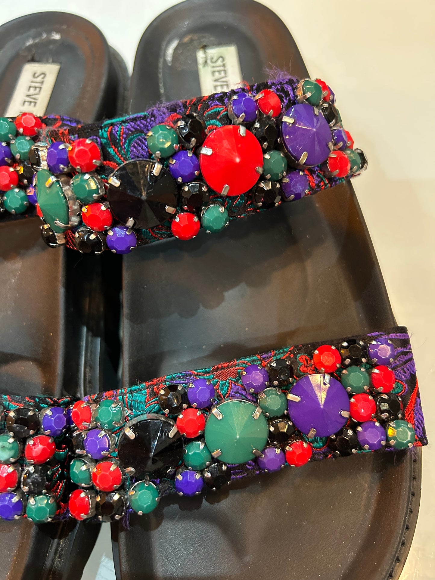 Steve Madden Jewell Slides - size 4 1/2