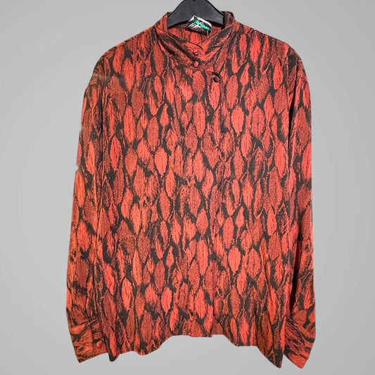 Jacques Vert Rusty Colour Shirt - size up to 16 fit