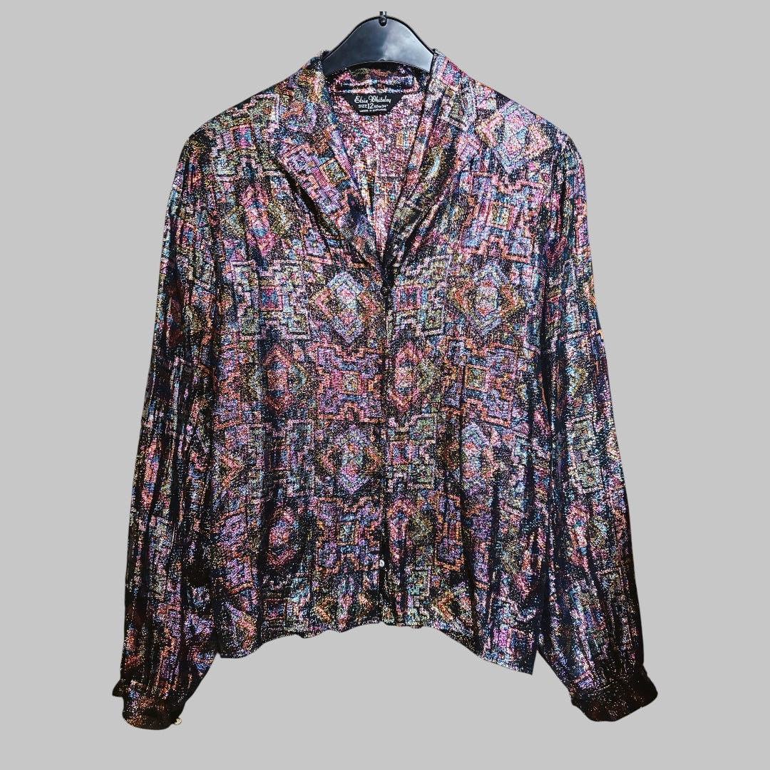 Vintage 80’s Classic Metallic Top - up to size 14 fit