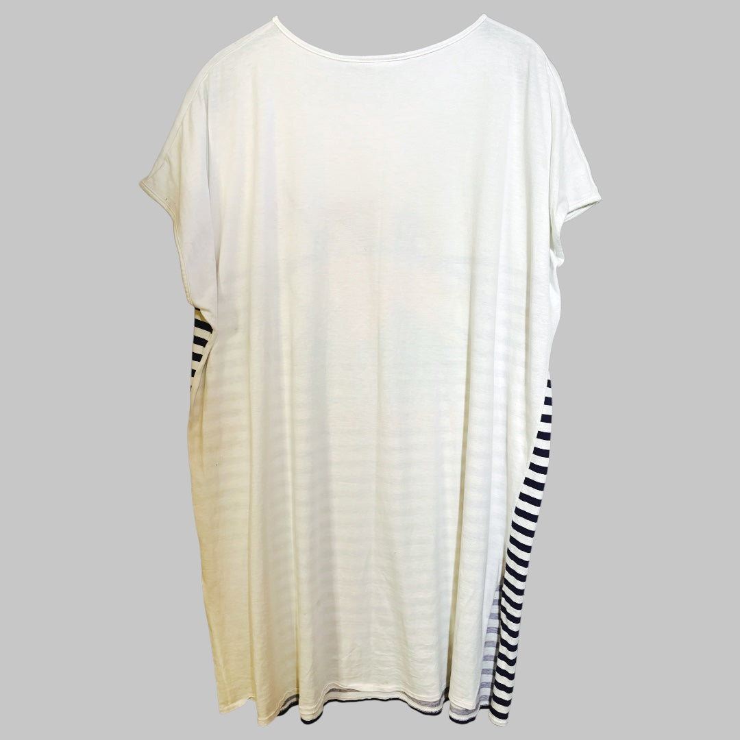 Rare, vintage print jersey dress - M/L